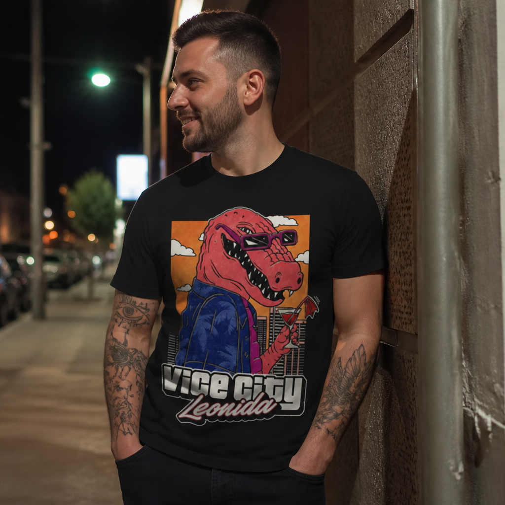 T-shirt Jason Vice City Leonida imprimé alligator, collection 2026
